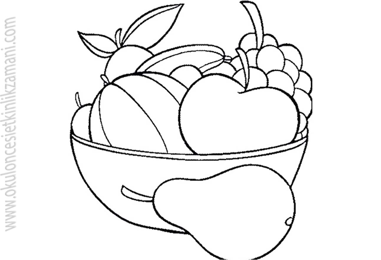 Dibujo frutas y verduras